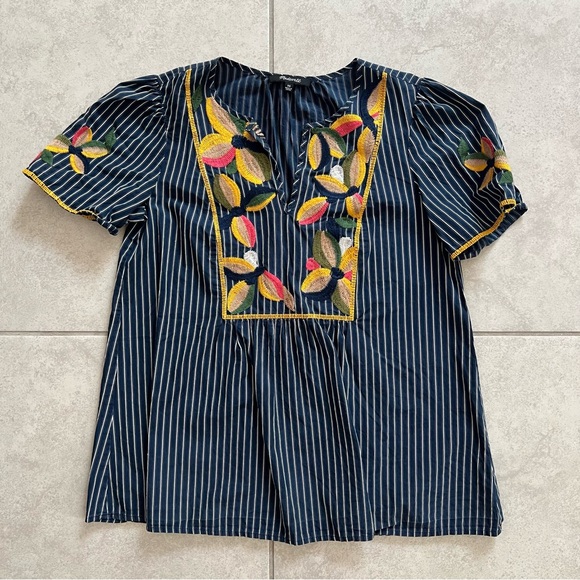 Madewell Embroidered Fable Top - Picture 4 of 10